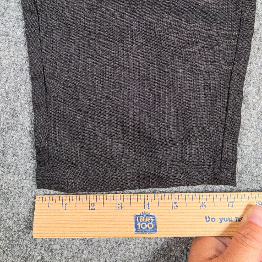 Kidoriman Linen Pants Mens XL Black Drawstring Streetwear Trousers NWT